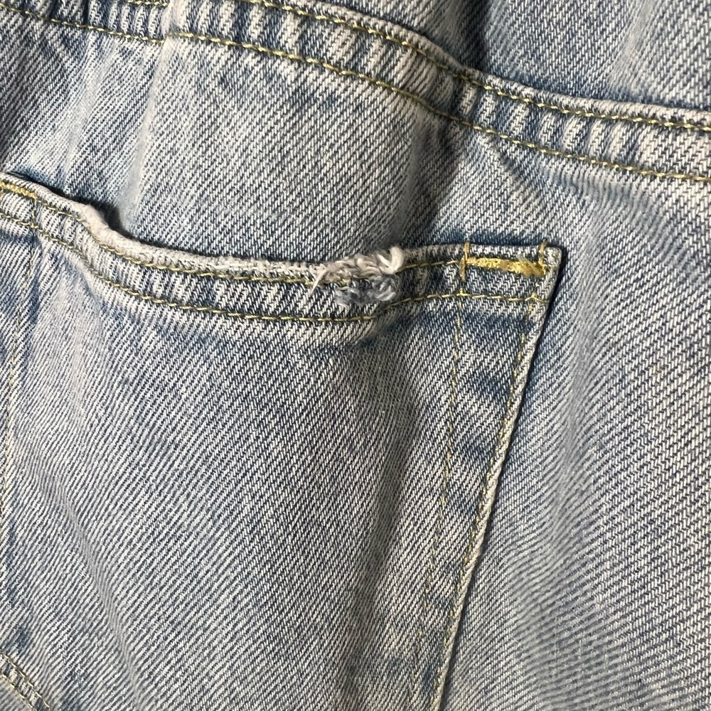 Zara High Rise Paper Bag Waist Jeans - Picture 10 of 11